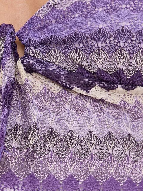 Morgan bluzka damska kolor fioletowy wzorzysta