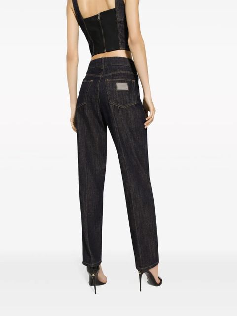 Dolce & Gabbana high-rise straight jeans - Black