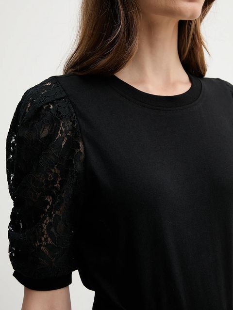 Dkny t-shirt damski kolor czarny DJ5T1475 - zdjęcie produktu nr 2