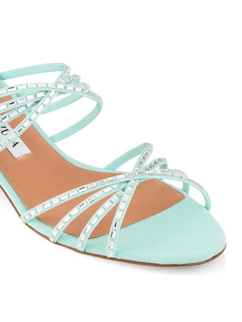 Aquazzura Tell Me Crystal sandals - Blue