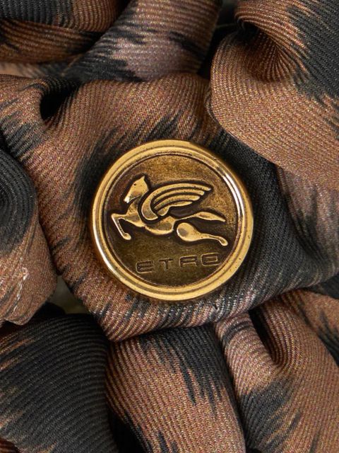 ETRO animal-patterned scrunchie - Brown - zdjęcie produktu nr 2