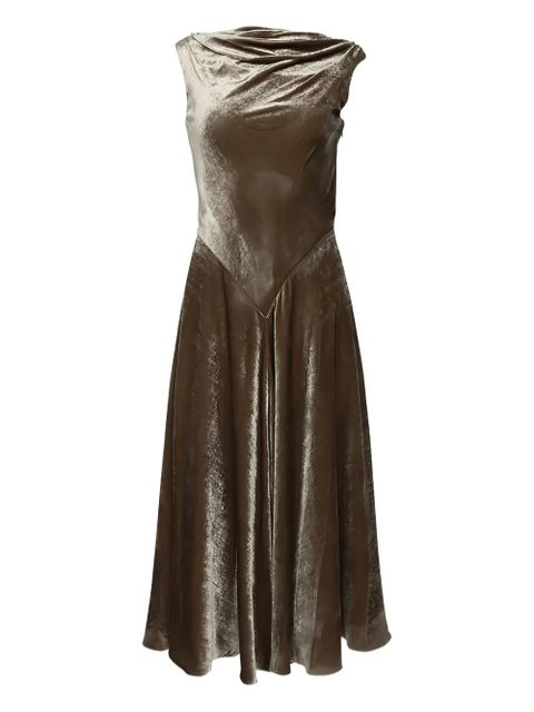 Altuzarra Drina cowl neck gown - Brown - zdjęcie produktu nr 1