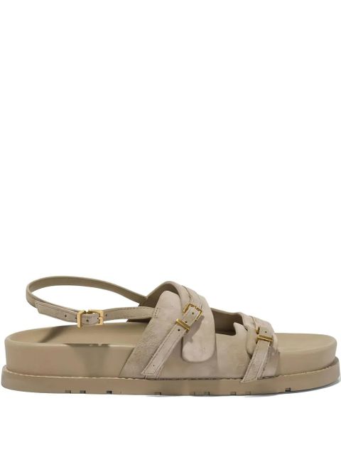 Simkhai Carey buckle-strap suede sandals - Neutrals - zdjęcie produktu nr 1