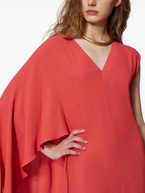 TWINSET cape design dress - Red