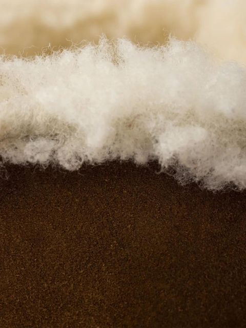 Prada shearling-trimmed platform boots - Brown