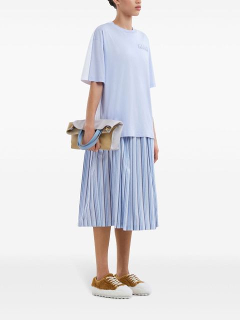 Marni logo embossed t-shirt - Blue