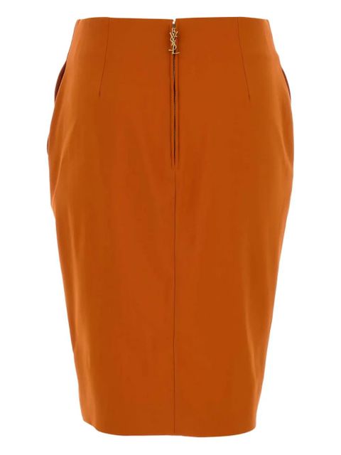 Saint Laurent pencil midi skirt - Orange - zdjęcie produktu nr 2
