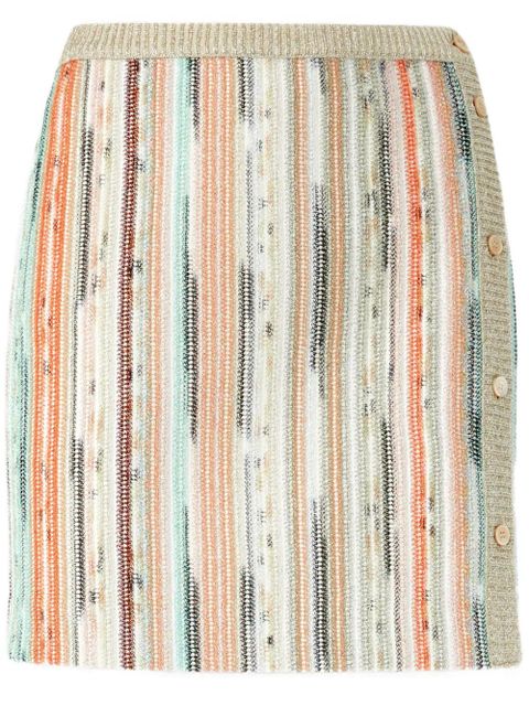 Missoni striped mini skirt - Neutrals - zdjęcie produktu nr 1