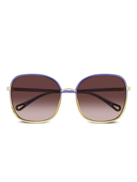 Chloé Eyewear square-frame sunglasses - Purple - zdjęcie produktu nr 1