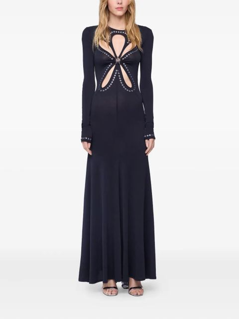 Rabanne cut-out evening dress - Black