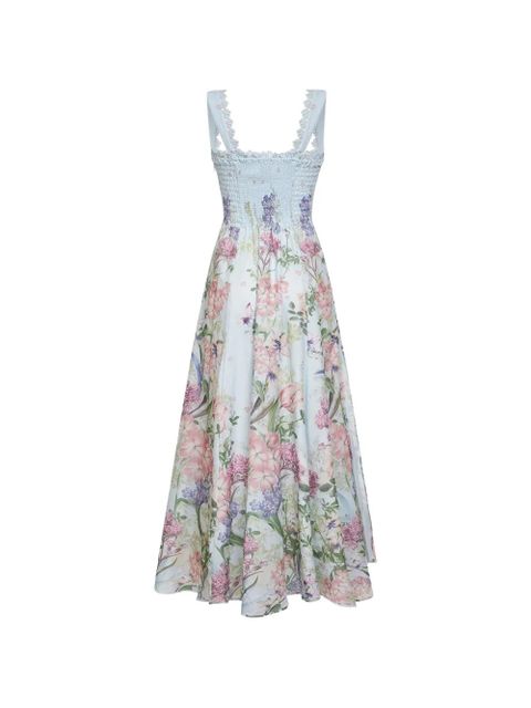 Charo Ruiz Ibiza Crissy floral-print midi dress - Blue - zdjęcie produktu nr 2