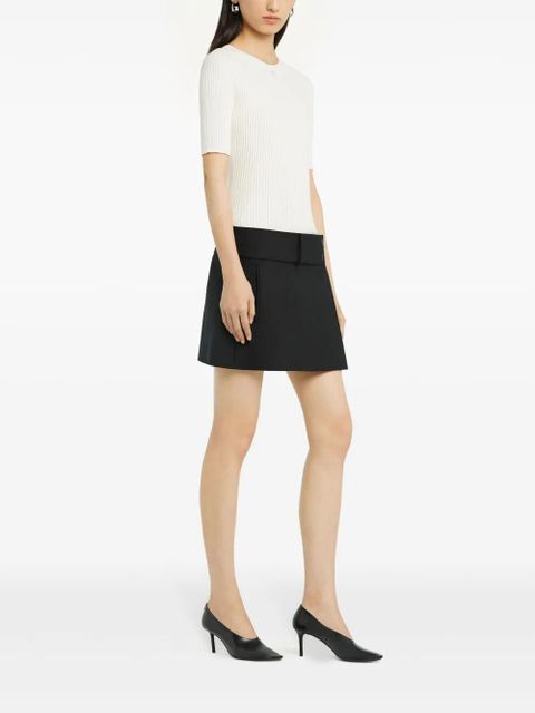 Courrèges ribbed-knit top - White