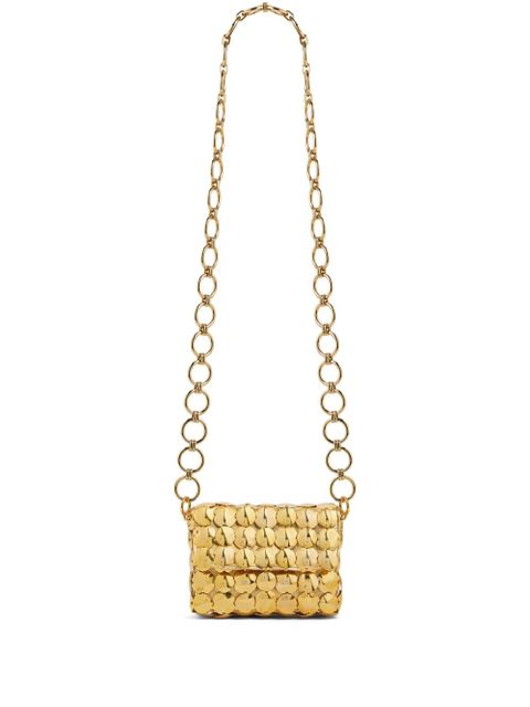 Rabanne mini Sparkle layered crossbody bag - Gold - zdjęcie produktu nr 1