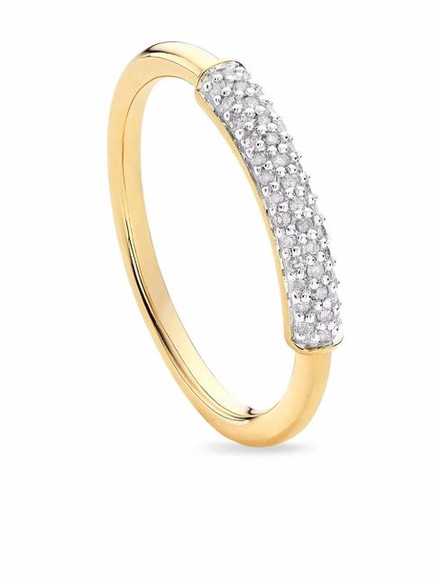 Monica Vinader Fiji bar stacking ring - Gold