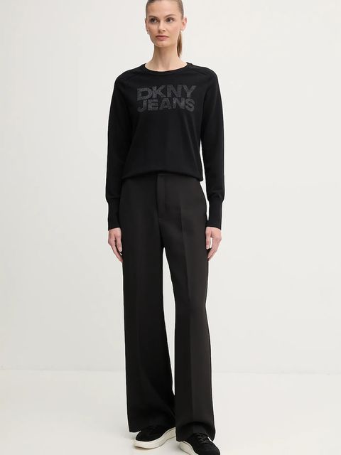 Dkny sweter damski kolor czarny lekki DJ4R0454 - zdjęcie produktu nr 2