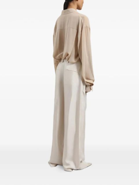 The Frankie Shop Marfa palazzo pants - Neutrals