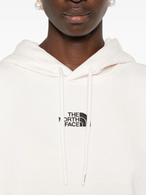 The North Face logo-embroidered hoodie - Neutrals