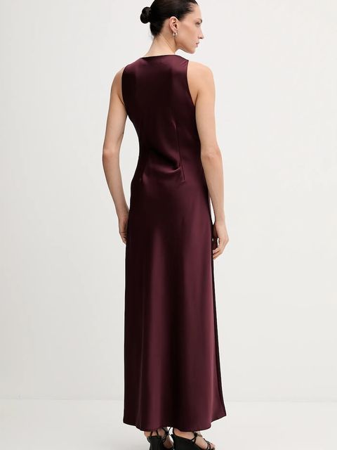 Gestuz sukienka kolor bordowy maxi rozkloszowana 10910802 - zdjęcie produktu nr 2