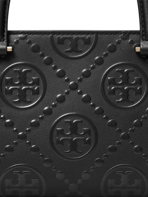 Tory Burch small T Monogram tote bag - Black