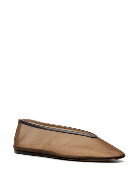 Le Monde Beryl Luna mesh ballet flats - Brown - zdjęcie produktu nr 2