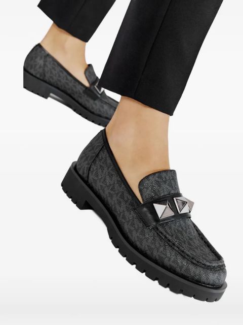 Michael Kors Holland monogram loafers - Grey