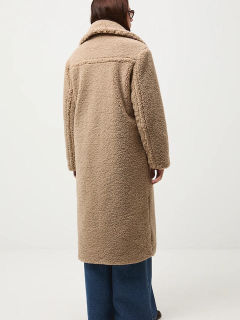 Medicine płaszcz damski kolor brązowy