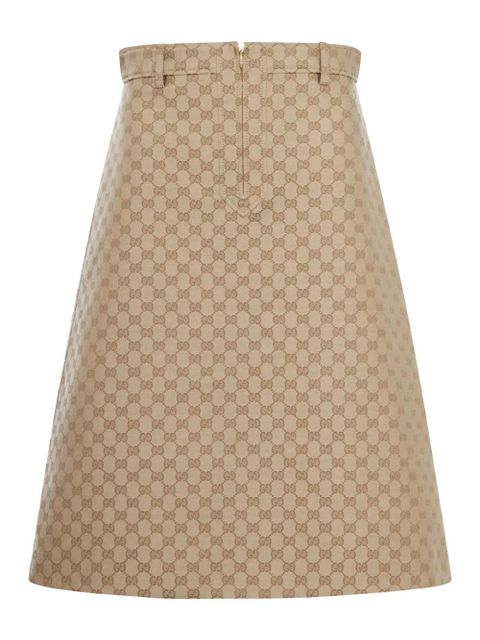 Gucci GG-jacquard A-line midi skirt - Neutrals - zdjęcie produktu nr 2