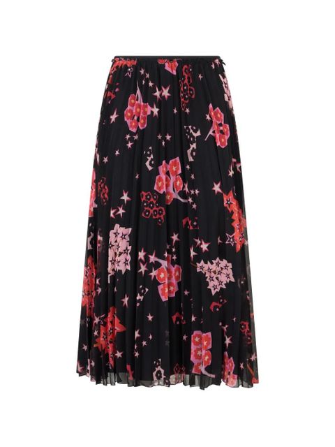 Valentino Garavani floral star pleated skirt - Black - zdjęcie produktu nr 1