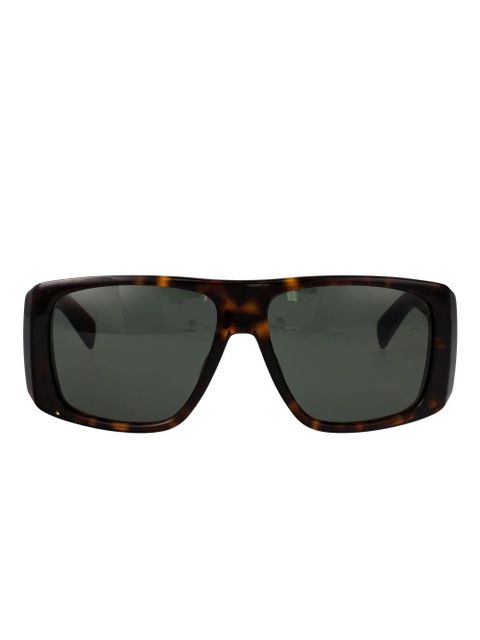 Saint Laurent Eyewear rectangle-frame sunglasses - Brown