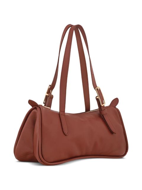 Longchamp L Looong buckle-strap shoulder bag - Brown