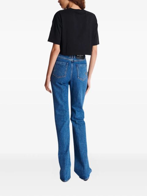 Balmain logo-print T-shirt - Black