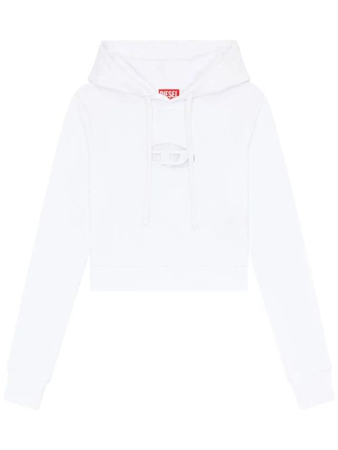 Diesel F-Slimmy logo-plaque hoodie - White - zdjęcie produktu nr 1