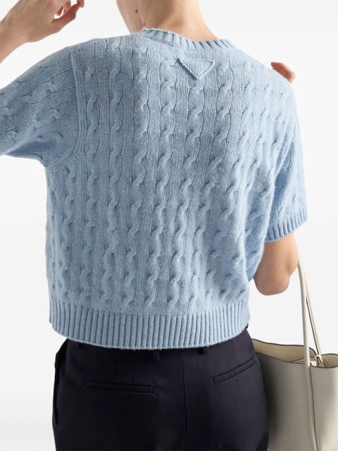 Prada Cable-knit cashmere sweater - Blue