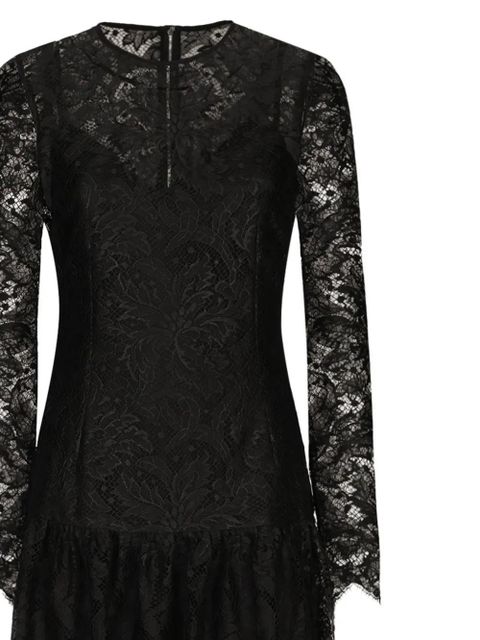 Dolce & Gabbana Chantilly-lace midi dress - Black - zdjęcie produktu nr 2