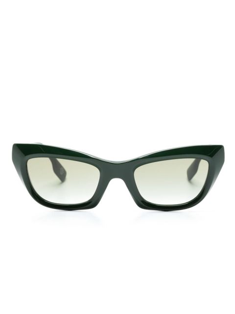Burberry Eyewear logo lettering plaque tinted sunglasses - Green - zdjęcie produktu nr 1