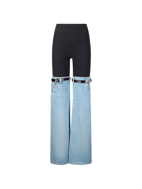 Coperni paneled belted trousers - Black - zdjęcie produktu nr 1