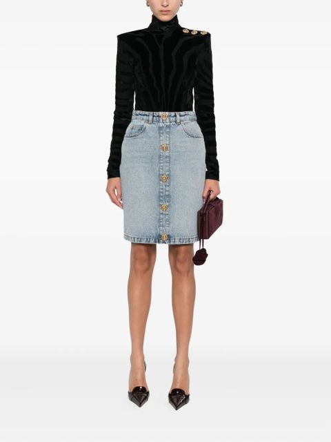 Balmain printed button top - Black - zdjęcie produktu nr 2