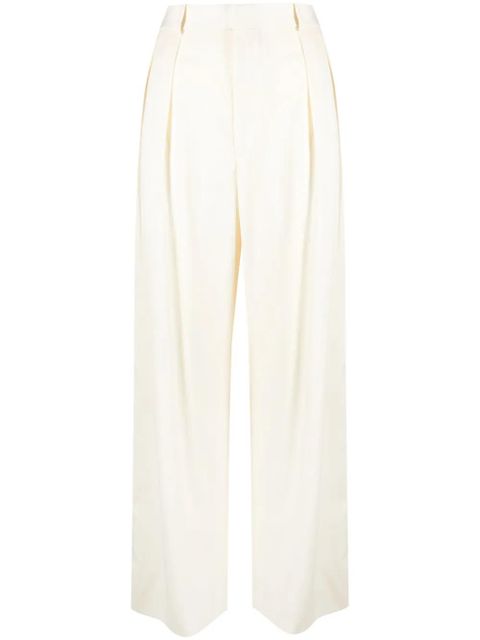 WARDROBE.NYC pleated wide-leg trousers - Neutrals - zdjęcie produktu nr 1