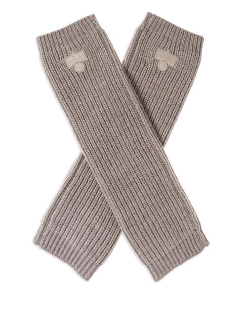 ISABEL MARANT ribbed fingerless gloves - Neutrals - zdjęcie produktu nr 1