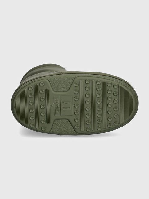 Moon Boot śniegowce MB ICON LOW NOLACE RUBBER kolor zielony 80D1409410 M006