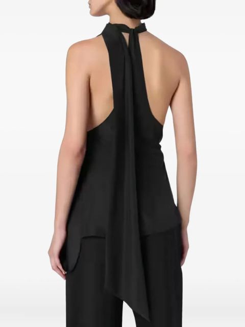 Christopher Esber scarf-detailed top - Black