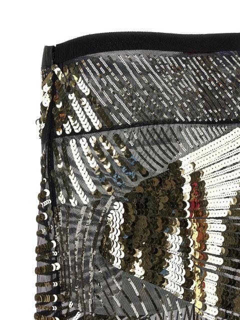 PUCCI sequin-embellishment maxi skirt - Gold