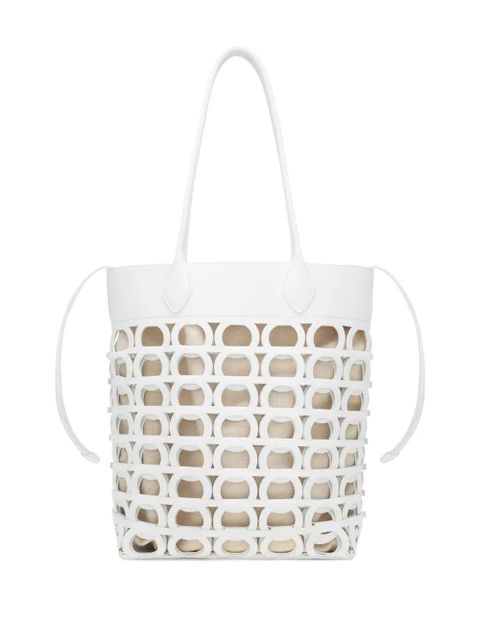 Ferragamo small Gancini tote bag - White - zdjęcie produktu nr 2