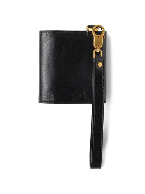 Versace medallion strap wallet - Black