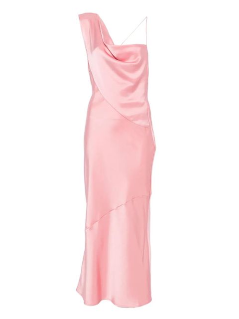 Paris Georgia Minka cowl-neck slip midi dress - Pink