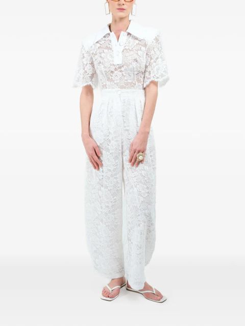 Rowen Rose lace short-sleeves polo shirt - White - zdjęcie produktu nr 2