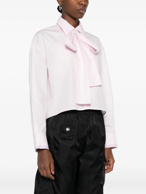 Maje bow-detailed shirt - Pink