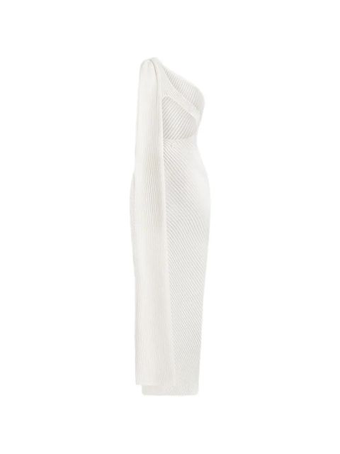 Manière De Voir Laya scarf midi dress - Neutrals - zdjęcie produktu nr 1