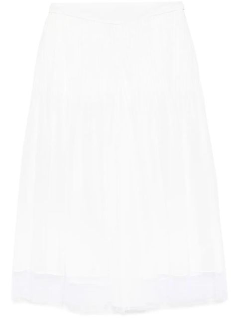 Christopher Esber pintuck-detail trousers - White - zdjęcie produktu nr 1