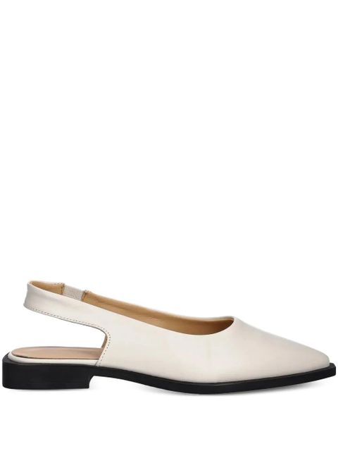 Copenhagen slingback pointed-toe flat pumps - Neutrals - zdjęcie produktu nr 1